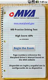 md practice driving test