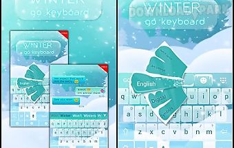 Winter go keyboard theme