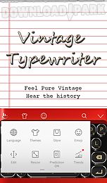 vintage typewriter theme