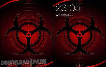 Abstract red black cool theme