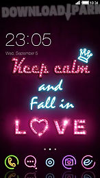 pink love theme for android
