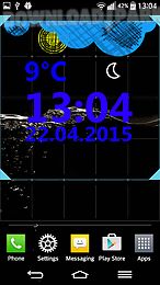 weather clock widget