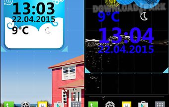 Weather clock widget