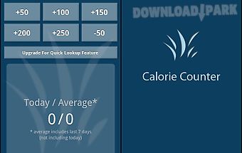 Fast calorie counter