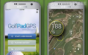 Golf gps rangefinder: golf pad