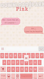 pink theme for emoji keyboard