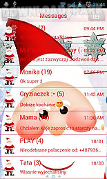 santa claus theme for go sms