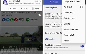 Xposed one tap video download