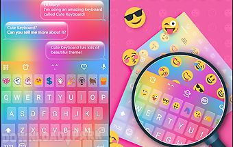 Rainbow love emoji keyboard