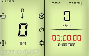 Digital gps speedometer