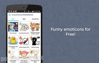 Emoji emoticon chat collection