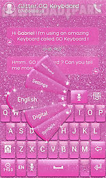 glitter go keyboard theme