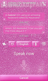 glitter go keyboard theme