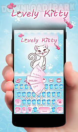 lovely kitty go keyboard theme