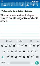 sync notes - cloud notepad