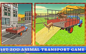 Transport truck: zoo animals