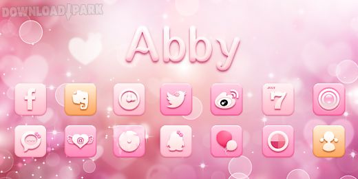 abby go launcher theme
