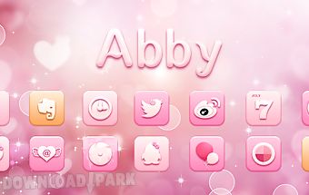 Abby go launcher theme