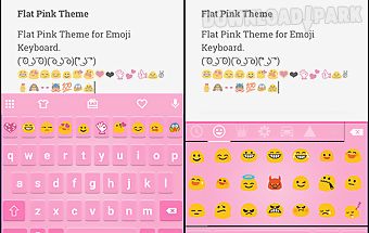 Classic pink emoji keyboard