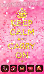 keep calm girl go theme