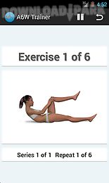 a6w trainer-flat belly workout