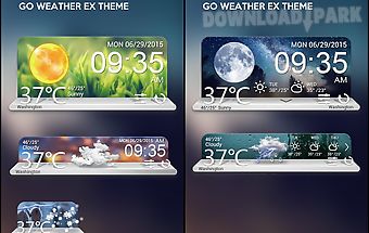 Scenery weather widget theme