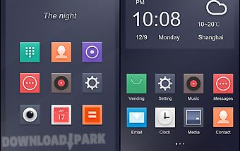 The night hola launcher theme