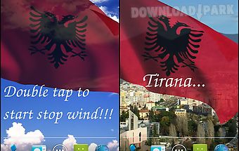 3d albania flag live wallpaper