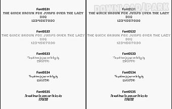 Fonts for flipfont 53