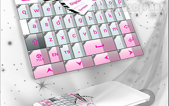 Girly zebra keyboard