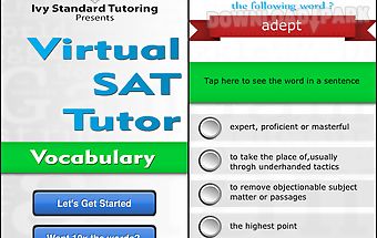 Virtual sat tutor - vocabulary
