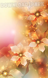 glowing flowers live wallpaper