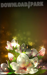 glowing flowers live wallpaper