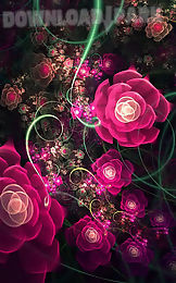 glowing flowers live wallpaper