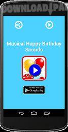 musical happy birthday sounds