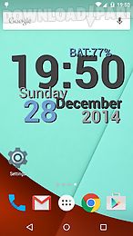 digi clock live wallpaper