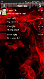 go sms pro theme red smoke