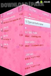 pink 2 go sms pro theme