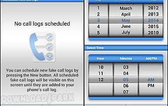 Fake call log