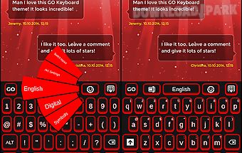 Red keyboard & wallpapers