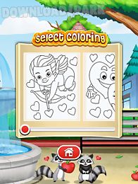 valentines love coloring book