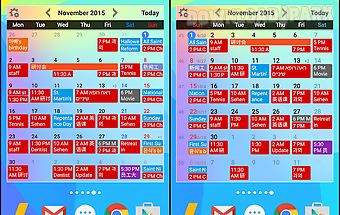 Calendar widgets
