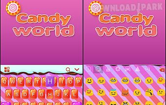 Candy world for kika keyboard