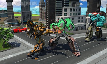 futuristic robot battle