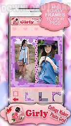 girly collage maker photo grid