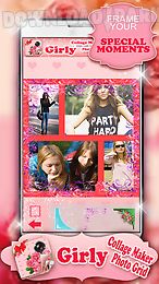 girly collage maker photo grid