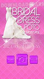 bridal dress photo montage