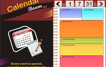 Calendar boom-events reminders