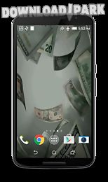 flying dollars live wallpaper