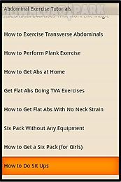 abdominal exercise tutorials
